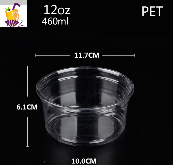 Transparent Pet Plastic Smoothie Milkshake Cup