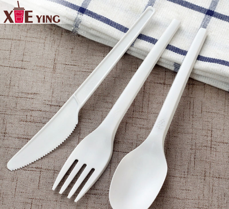 Compostable eco friendly biodegradable PLA plastic cutlery