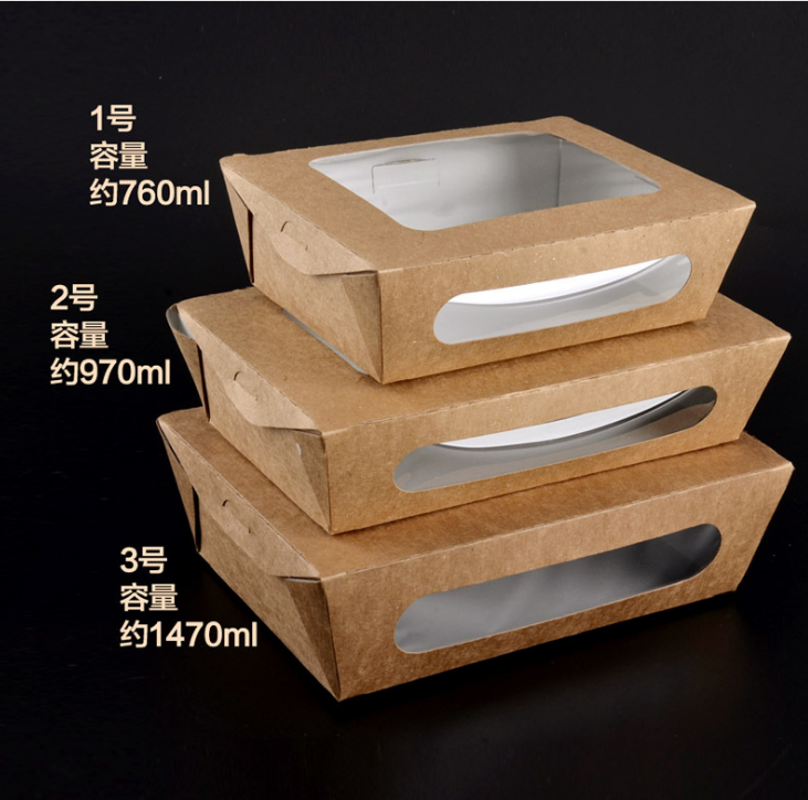 Food Craft Paper Box with Window