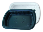 Black Microwave Plastic Food Container