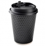 Disposable Custom Printed Hexagon Paper Cup with Lid