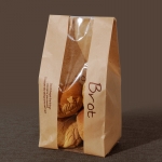 Brown Kraft Food Packaging Paper Bags with Window