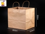 Color Kraft Paper Gift Bag with Twisted Handle