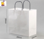 Color Printing Twisted Handle Kraft Paper Carrier Bags